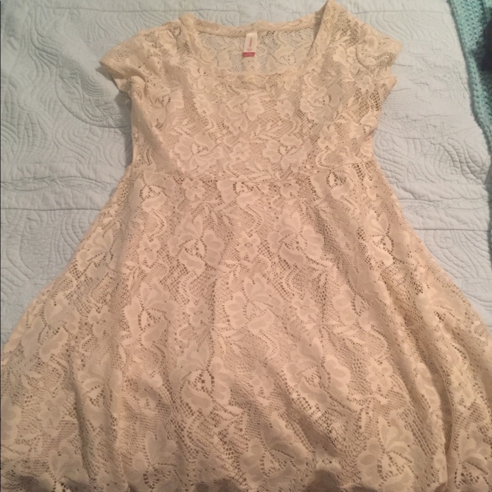 Lace White Dress